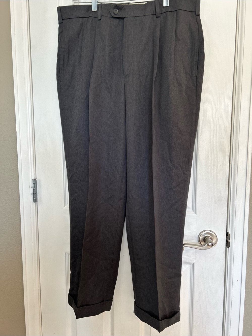Savane Dress Pants Silkworks size 38x30 Color Gray